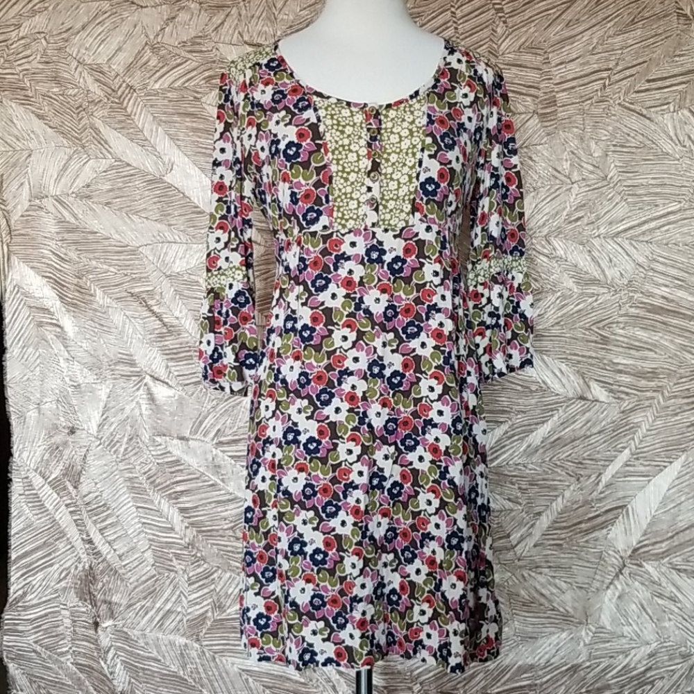 Anthropologie Boden multi colored floral dress